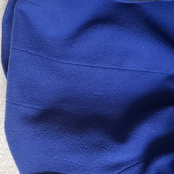 GUC Fashionbilt Long Cobalt Blue 100% Wool Coat, Size S. - Picture 11 of 11